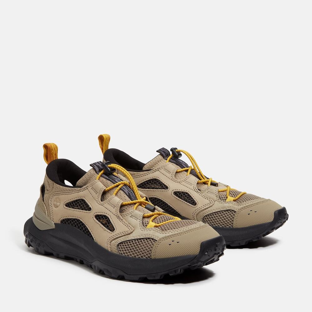 TIMBERLAND MOTION ACCESS Waterproof Hiking Sneaker Beige Mens 9.5W (wide)